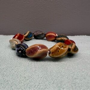 Elegant Multicolor Ceramic Bead Bracelet